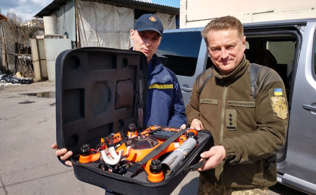 Пристрій допоможе проводити розвідку та розмінування місцевості. Фото: КМДА
