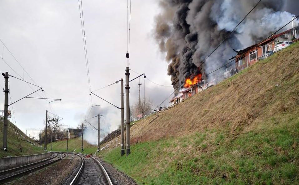 Обстріл Львова. Фото: з відкритих джерел