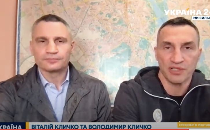 Брати Кличко виступили в телеефірі.