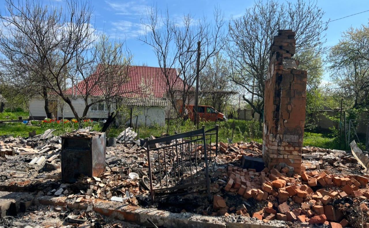 Все, що залишилось від будинку селянина. Фото: Київська обласна прокуратура