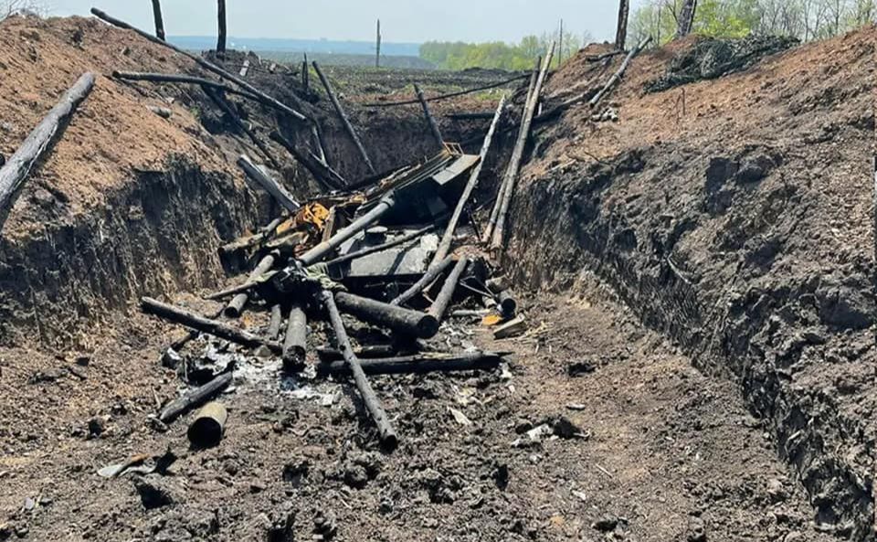Все, що залишилося від грізного окупанта. Фото: Генштаб ЗСУ