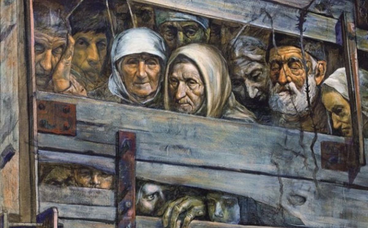 Одна із найвідоміших картин, присвячених депортації цілого народу