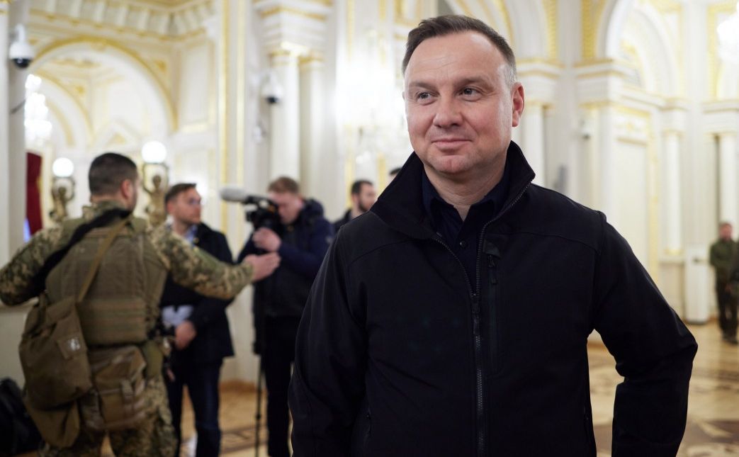 Анджей Дуда під час візиту до України 13 квітня. Фото: пресслужба Володимира Зеленського