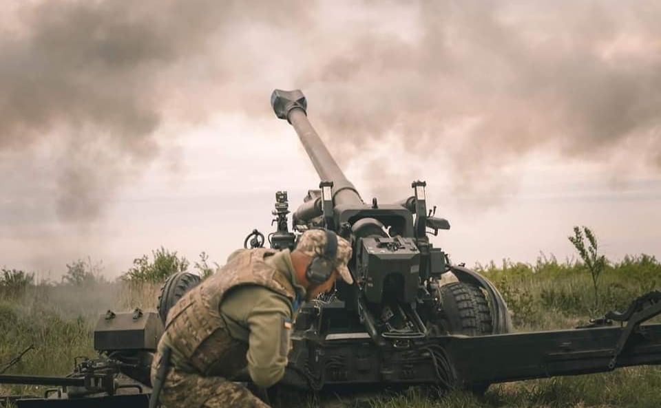 Працює українська артилерія. Фото: Генштаб ЗСУ