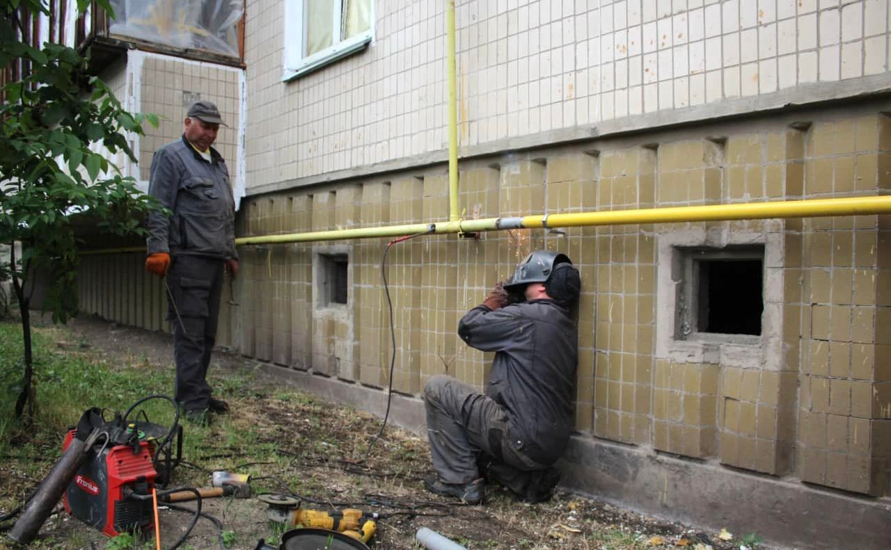 «Київгаз» власним коштом відремонтував пошкоджений газопровід. Фото: КМДА