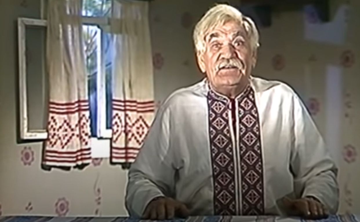 Петро Вескляров — Дід Панас. Скрін відео