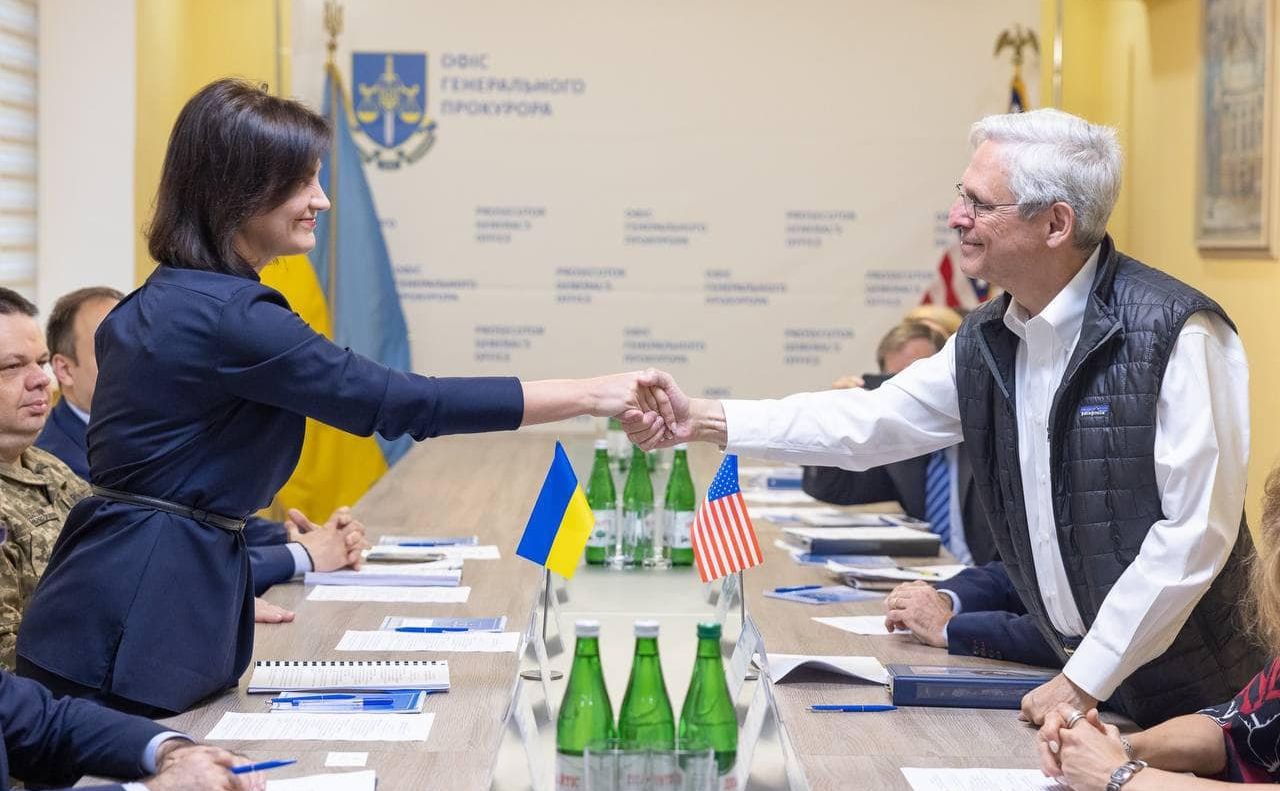 Ірина Венедіктова та Меррік Гарланд у Києві. Фото: Офіс Генпрокурора
