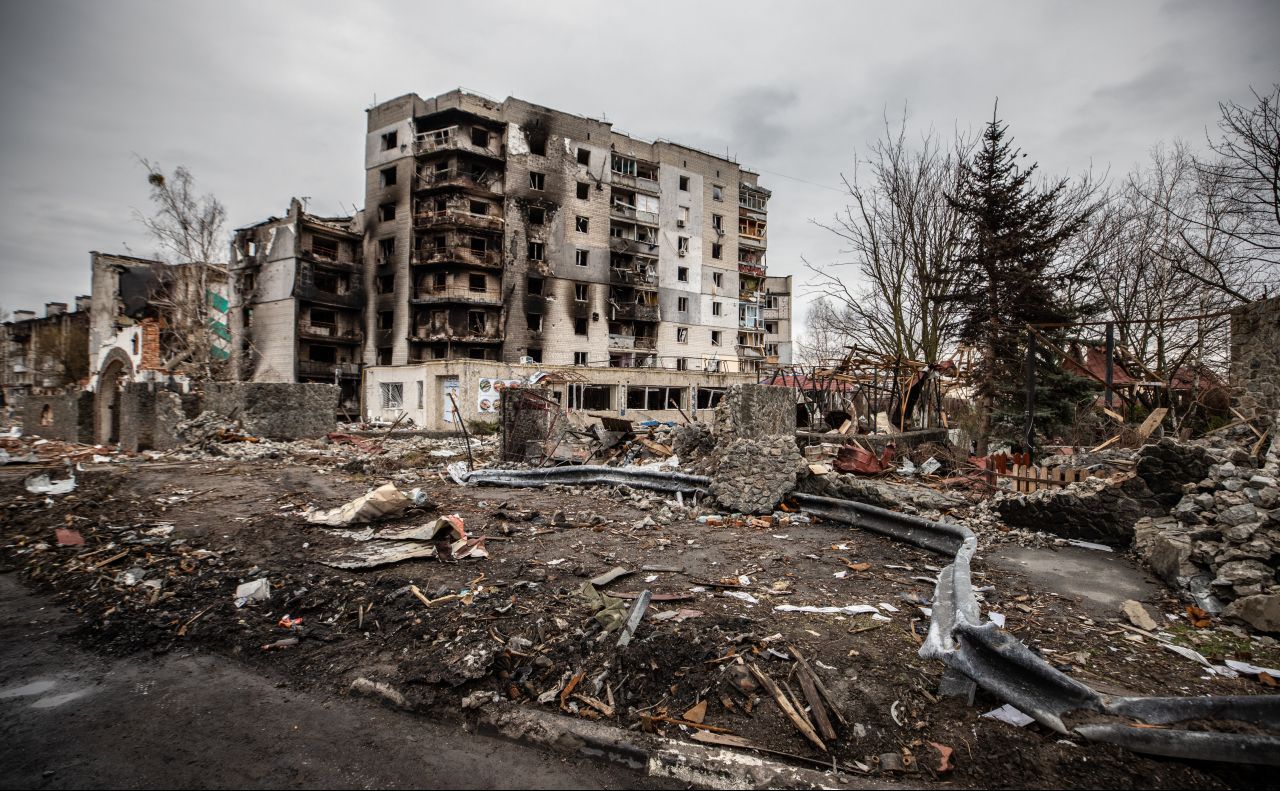Зруйновані рашистами будинки. Фото: Олексій Самсонов