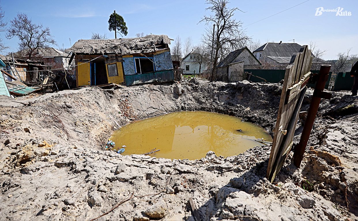 Зруйновані селища Київщини. Фото: Борис Корпусенко