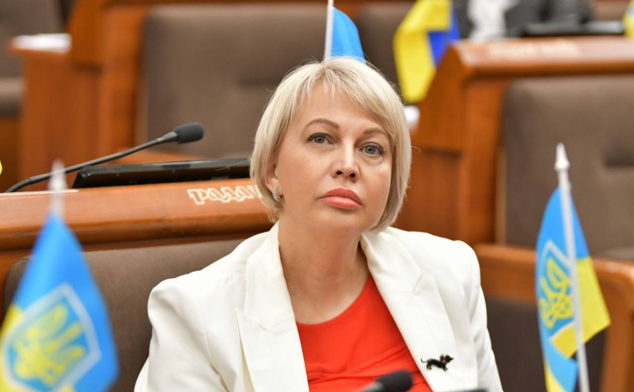 Зоя Ярош під час засідання сесії. Фото: з архіву депутатки