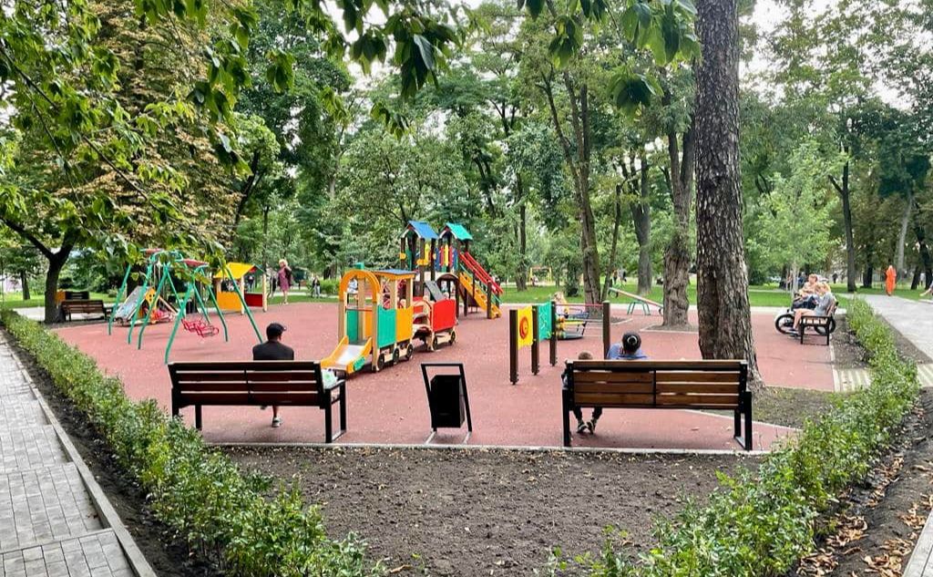 На новому майданчику. Фото: ФБ Вікторії Мухи