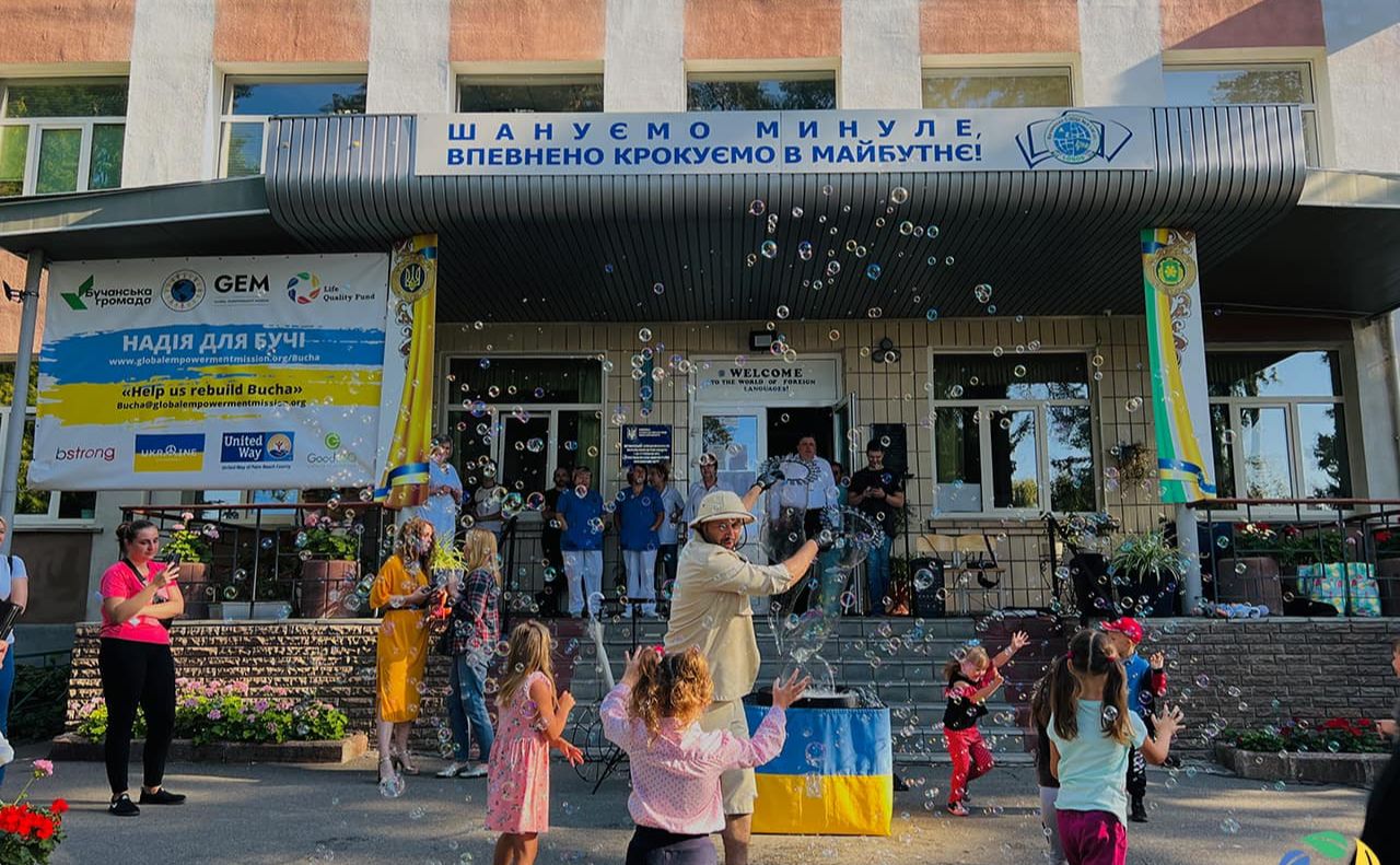 Школа №5 у Бучі прийняла дітей. Фото: Бучанська міська рада
