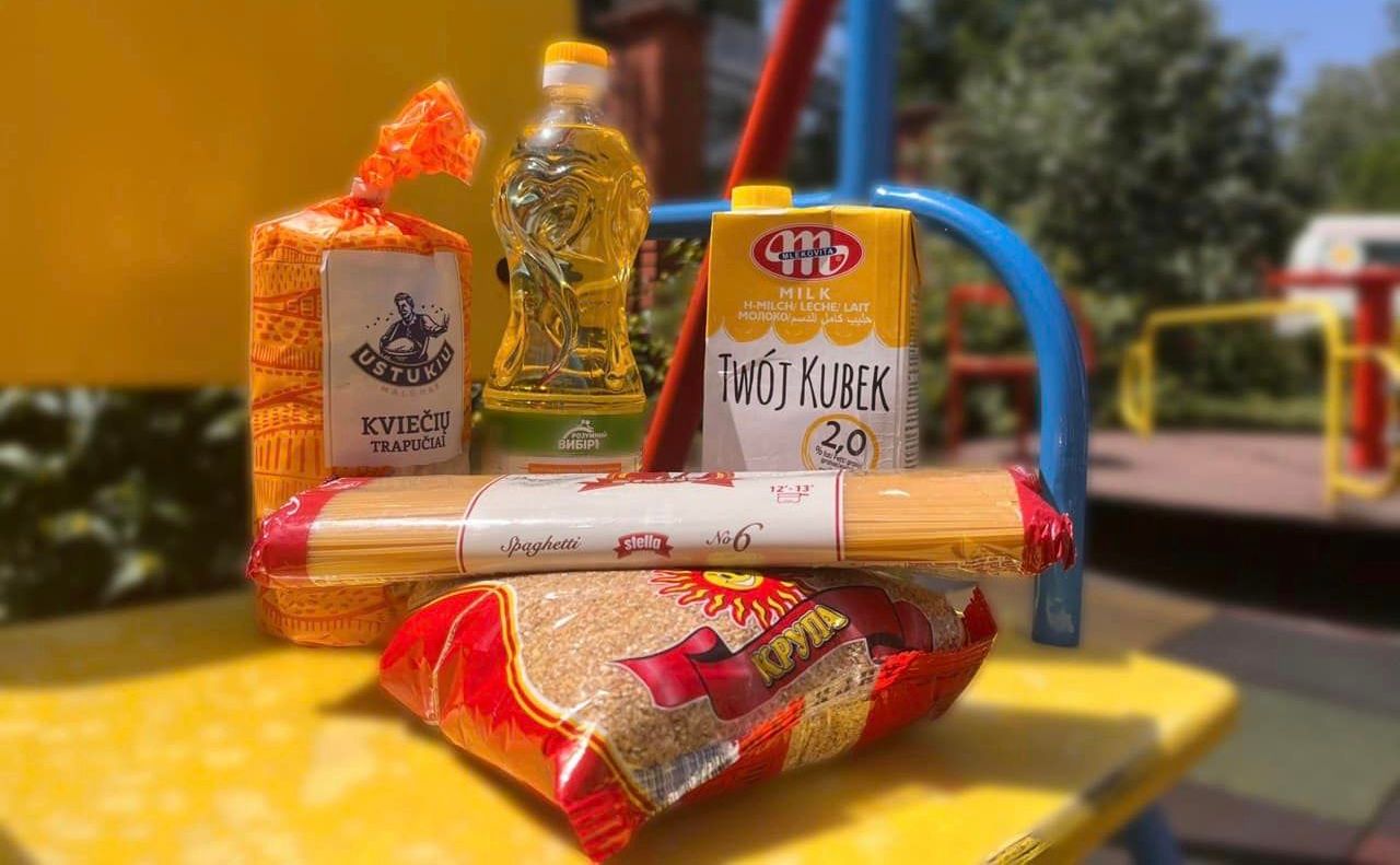 Набори надав литовський фонд Food for Ukrainе. Фото: фб-сторінка Марини Хонди