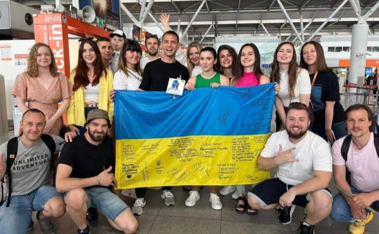 Українці у Польщі гуртуються для допомоги батьківщині. Фото надане Наталією Панченко