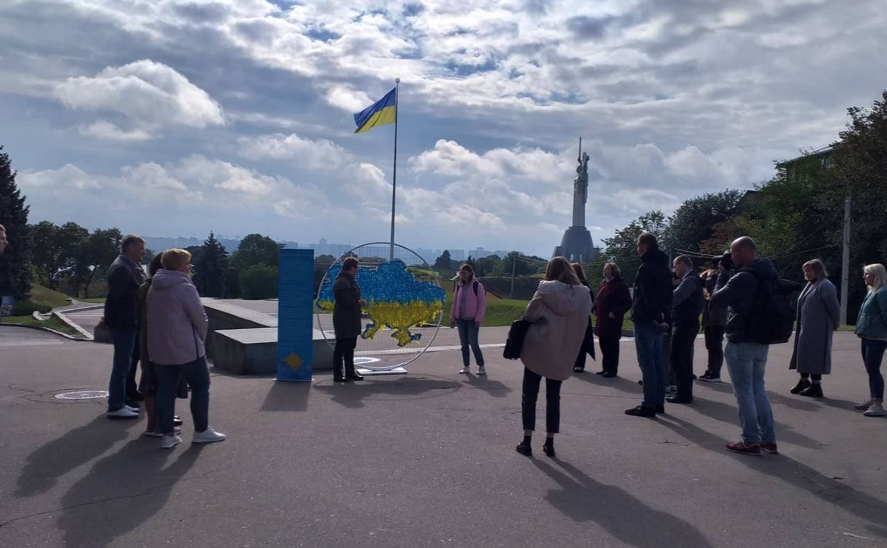 Київ став кінцевою точкою мандрівки інсталяції. Фото: Національний музей історії України у Другій світовій війні