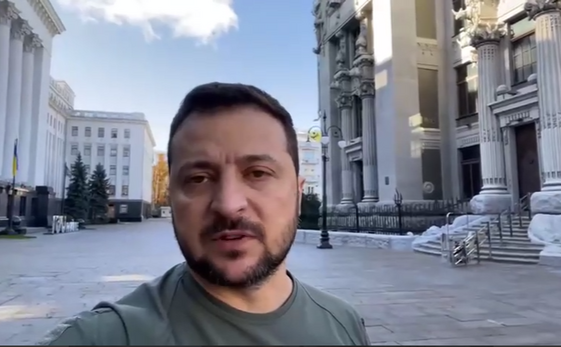 Президент України звернувся до громадян вдруге за ранок. Фото: скрин
