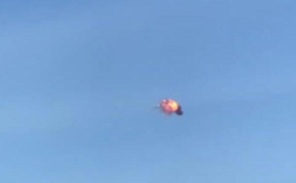 Ілюстративне фото збитої ворожої ракети