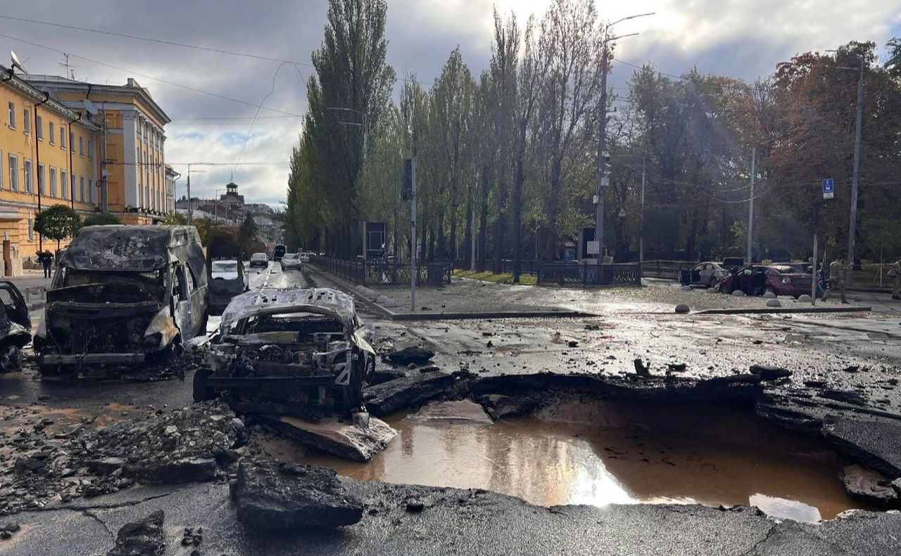 Після обстрілу 10 жовтня. Фото: поліція Києва