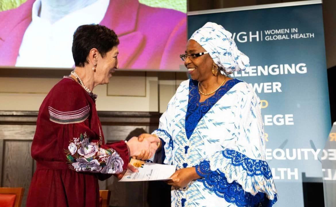 Під час церемонії нагородження Women in Global Health. Фото: пресслужба Охматдит