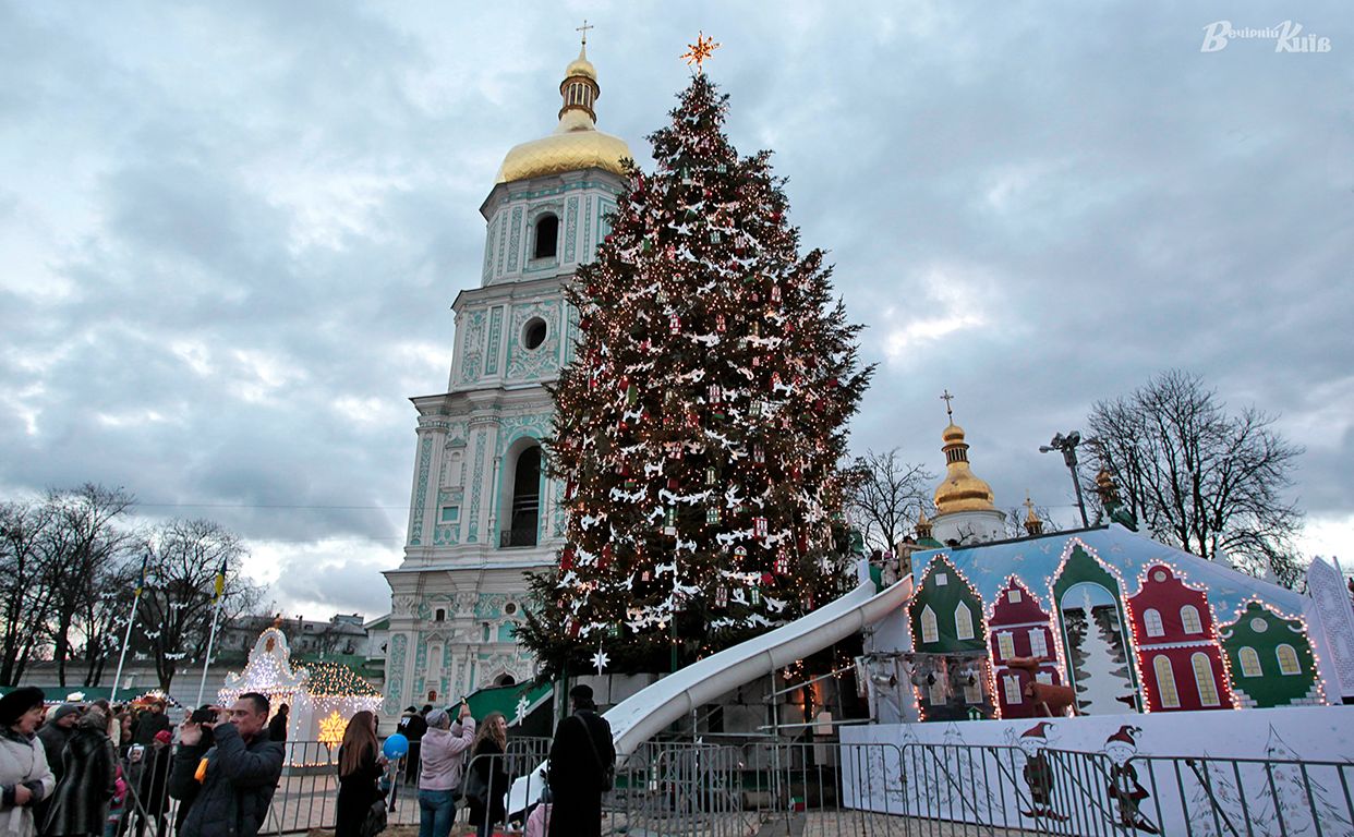 Новорічна ялинка в Києві у 2014-2015 р. Фото з архіву «Вечірнього Києва»