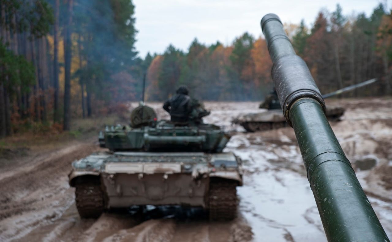 Важка техніка на північному кордоні Київщини. Фото: ОК «Північ»