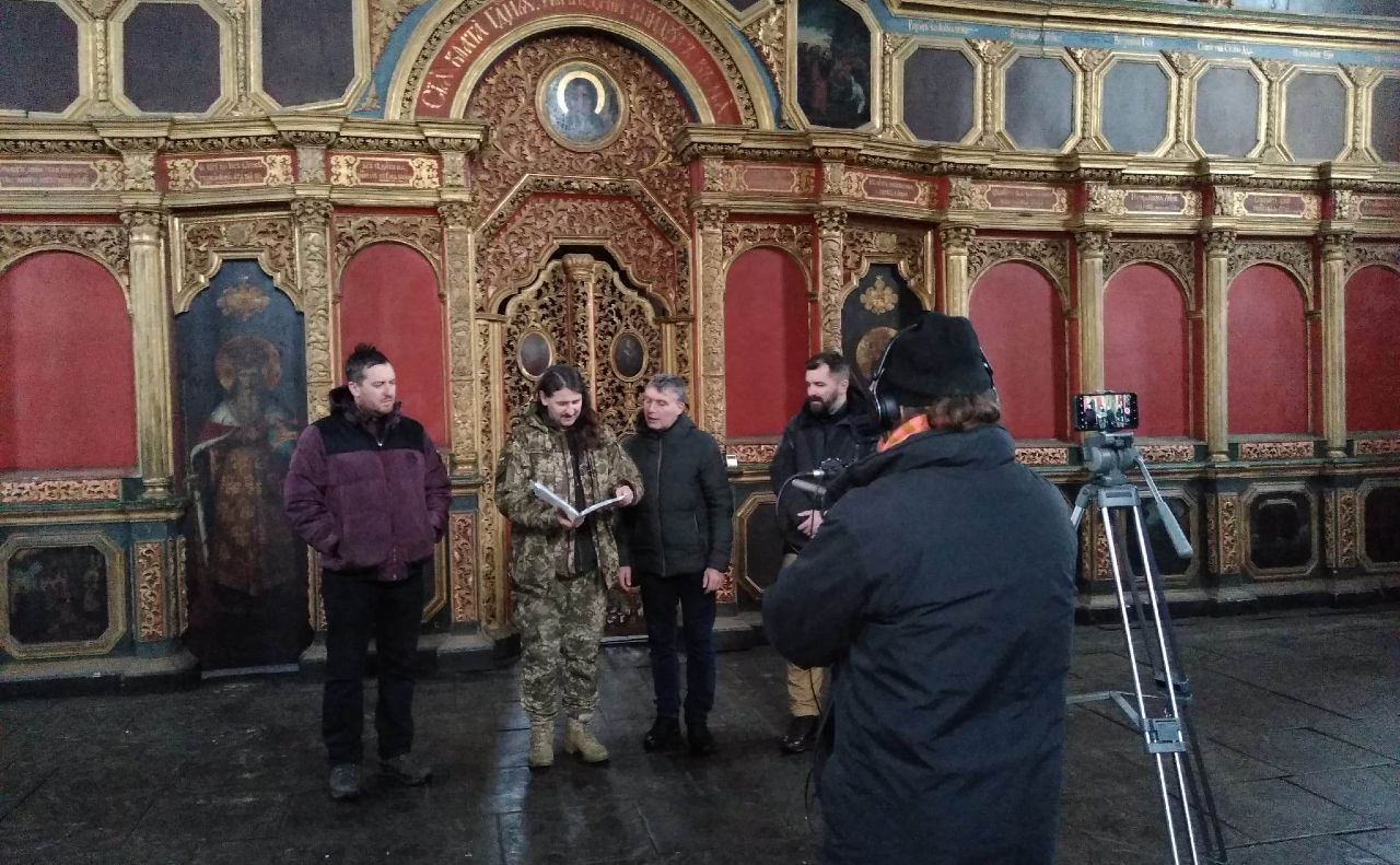 Запис відбувся в церкві Всіх Святих за участі Тараса Компаніченка. Фото: заповідник «Києво-Печерська лавра»