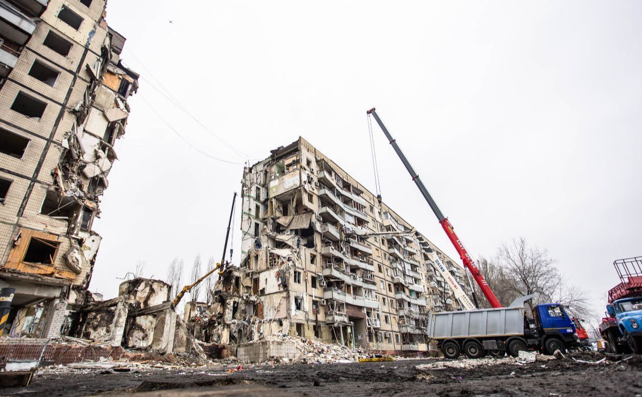 Рятувальники завершили роботи на будинку у Дніпрі. Фото: Дніпропетровська ОВА
