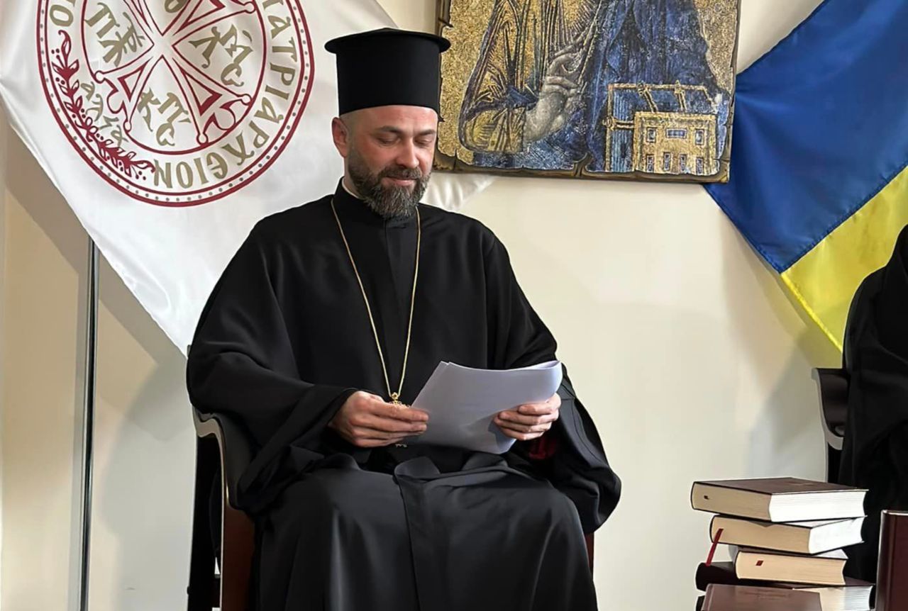 Під час презентації у Ставропігії Вселенського Патріархату. Фото: З відкритих джерел
