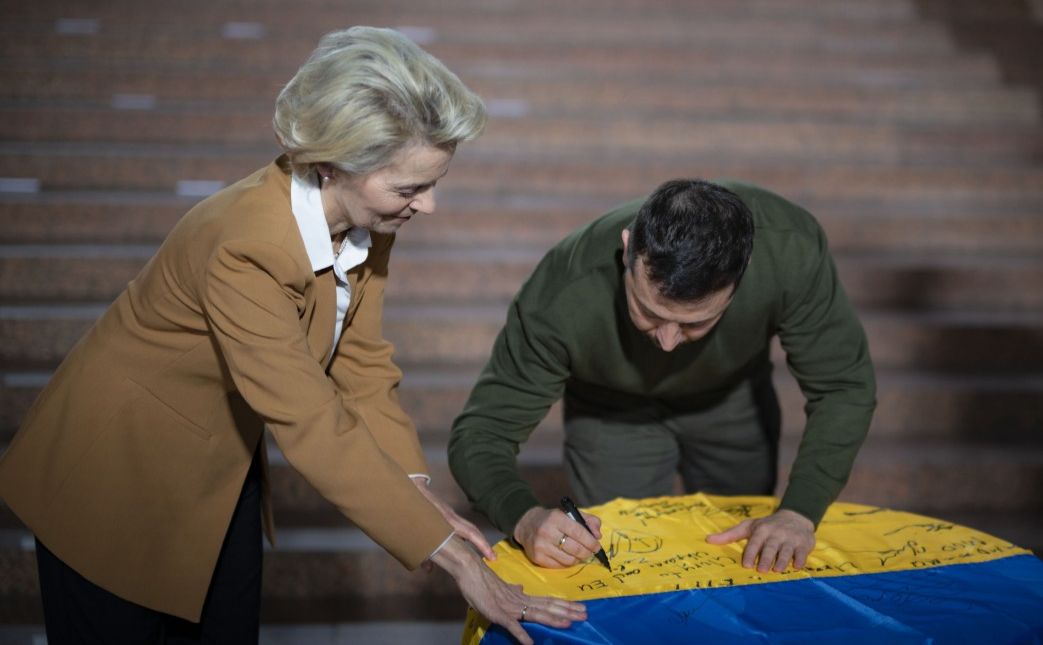 Урсула фон дер Ляєн у Києві. Фото: ОП