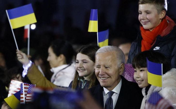 Президент США Джозеф Бадйен у Варшаві 21 лютого 2023 року. Фото: GETTY IMAGES