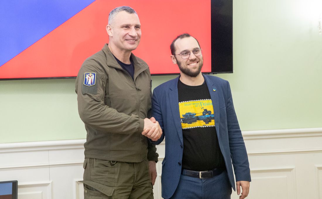Віталій Кличко та Томаш Копечний у столичній мерії. Фото: Олексій Самсонов