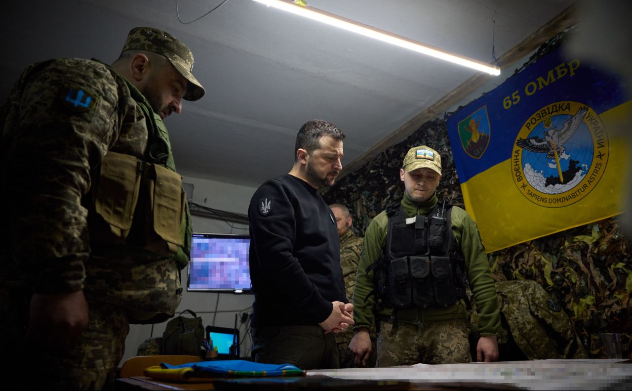 Президент України з військовими у Дніпрі. Фото: ОП