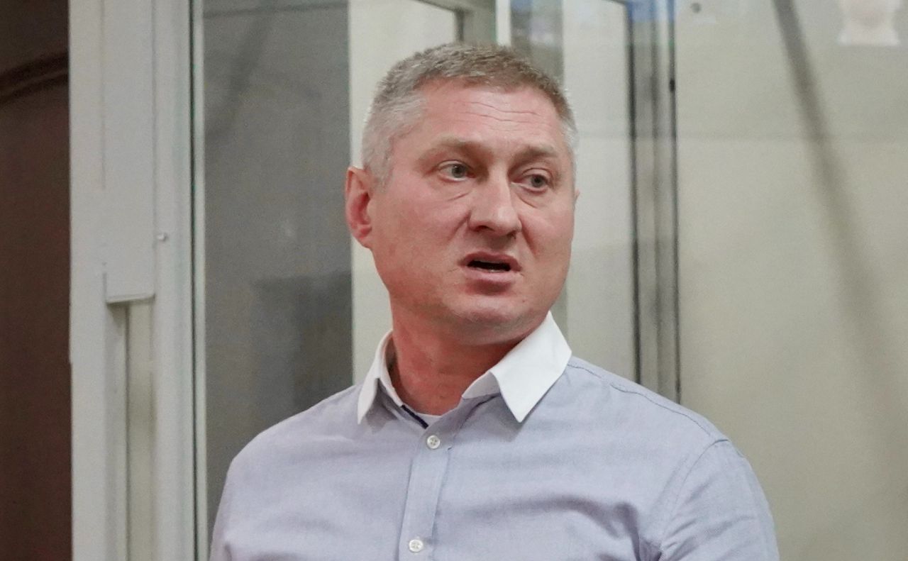 Майор Володимир Холодний у залі суду. Фото: sudreporter.org