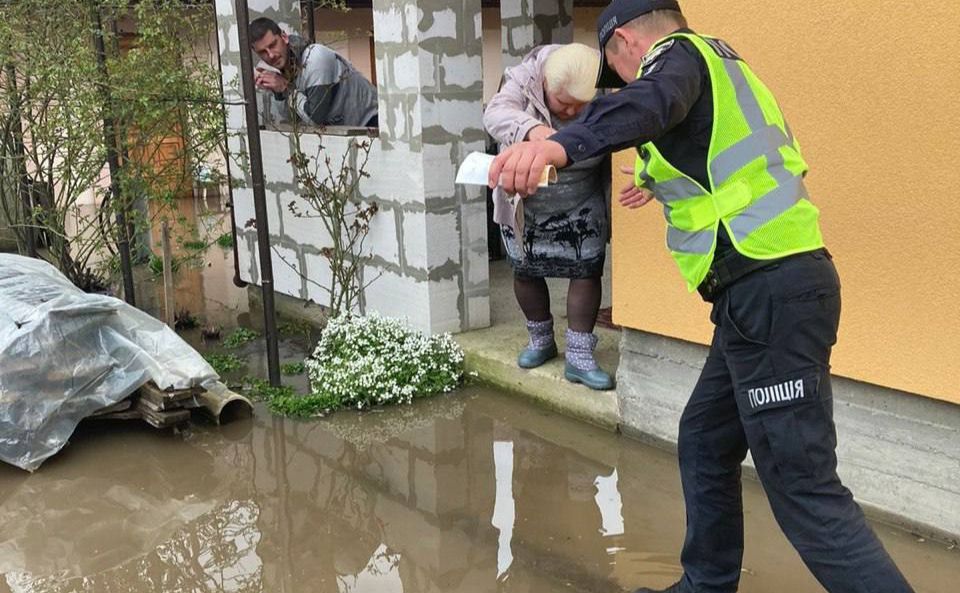Затоплене селище Іванків. Фото: Поліція Київської області