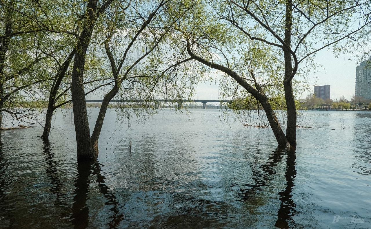 Водопілля на Дніпрі в районі Києва. Ілюстративне фото Ярослава Храмова
