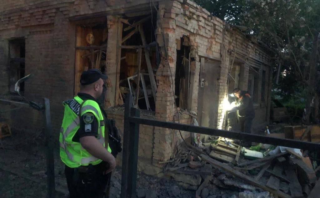Зруйнований ударною хвиленю будинок. Фото: тк А.Нєбитов