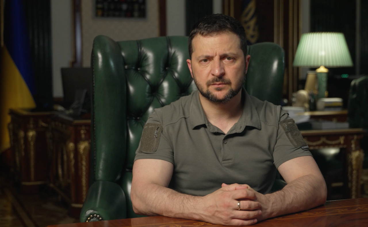 Володимир Зеленський у зверненні говорив безпеку громадян під час обстрілів. Фото: ОП