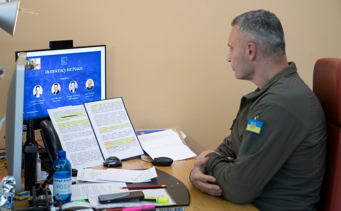 Мер столиці розповів про боротьбу України проти російської навали. Фото: пресслужба мера