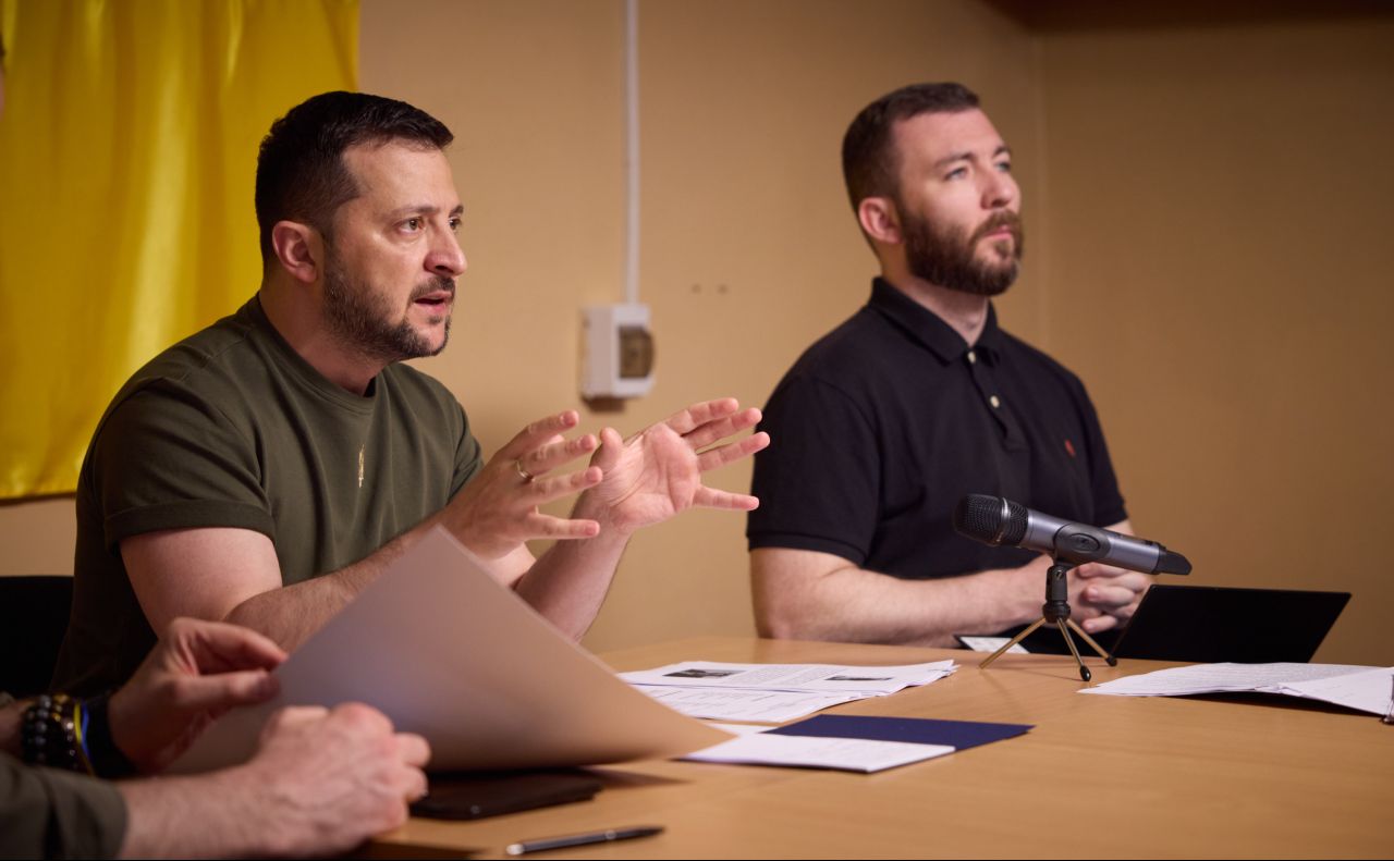Президент України під час відеозв’язку з екоактивістами. Фото: ОП