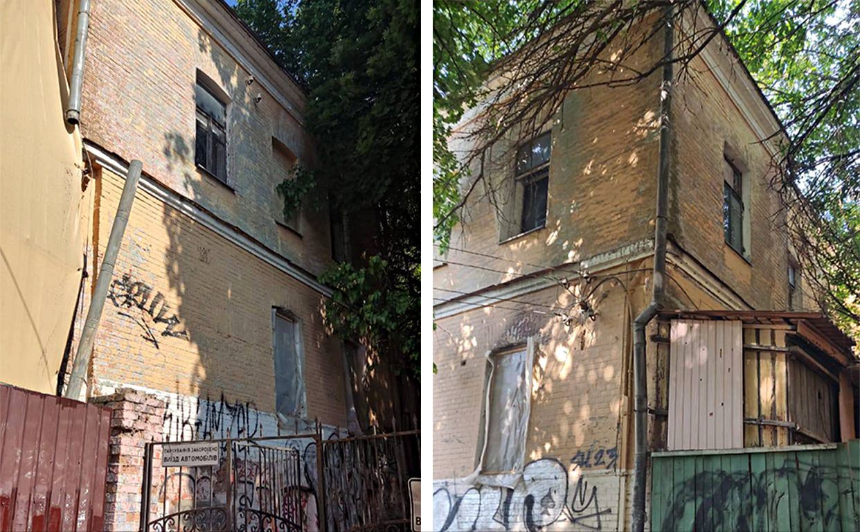 Будинок зберіг свою автентичність. Фото: тг-канал Віталія Кличка, колаж: Наталія Слінкіна