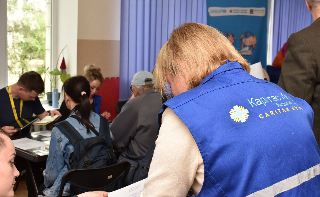 «Карітас-Київ» сприяє соціальній та професійній інтеграції ВПО. Фото: Карітас -Київ