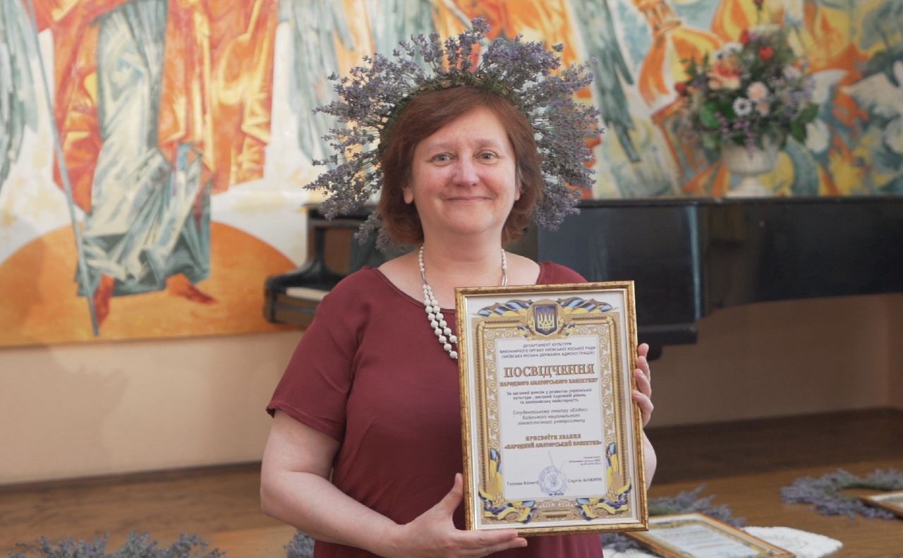 Серед них — студентський театр «Ейдос», керівниця студії — Ольга Добровольська. Фото: Департамент культури КМДА