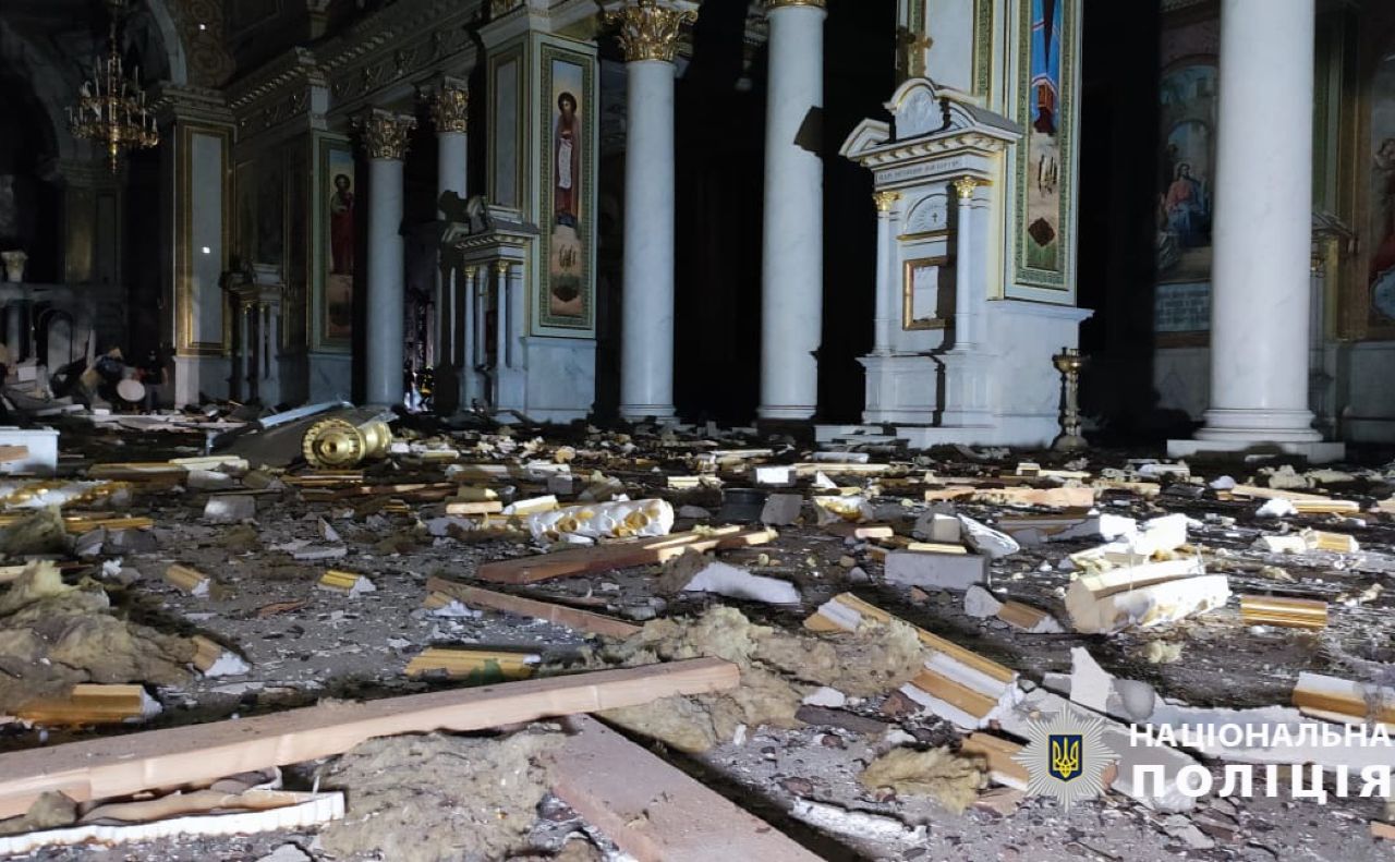 В Одесі серйозно постраждав Спасо-Преображенський собор