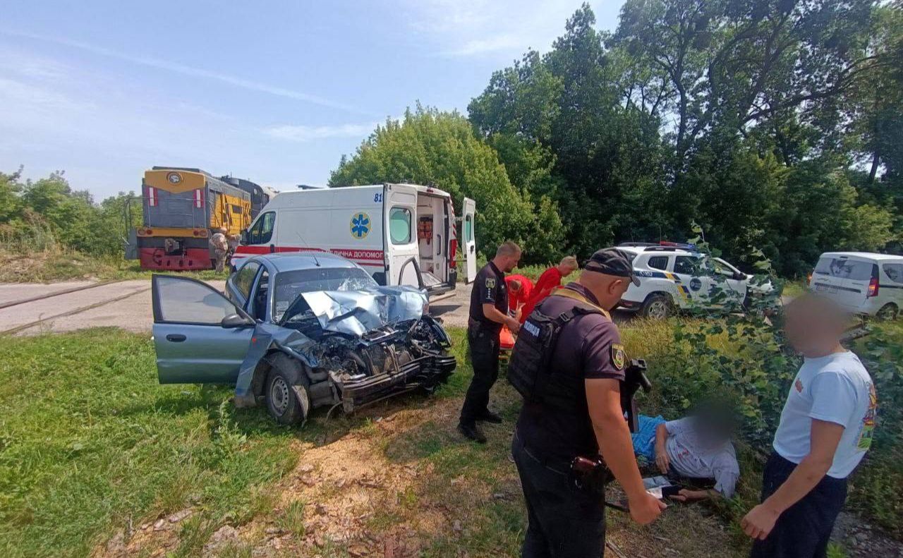 Поліція та швидка на місці інциденту. Фото: Поліція Київської області
