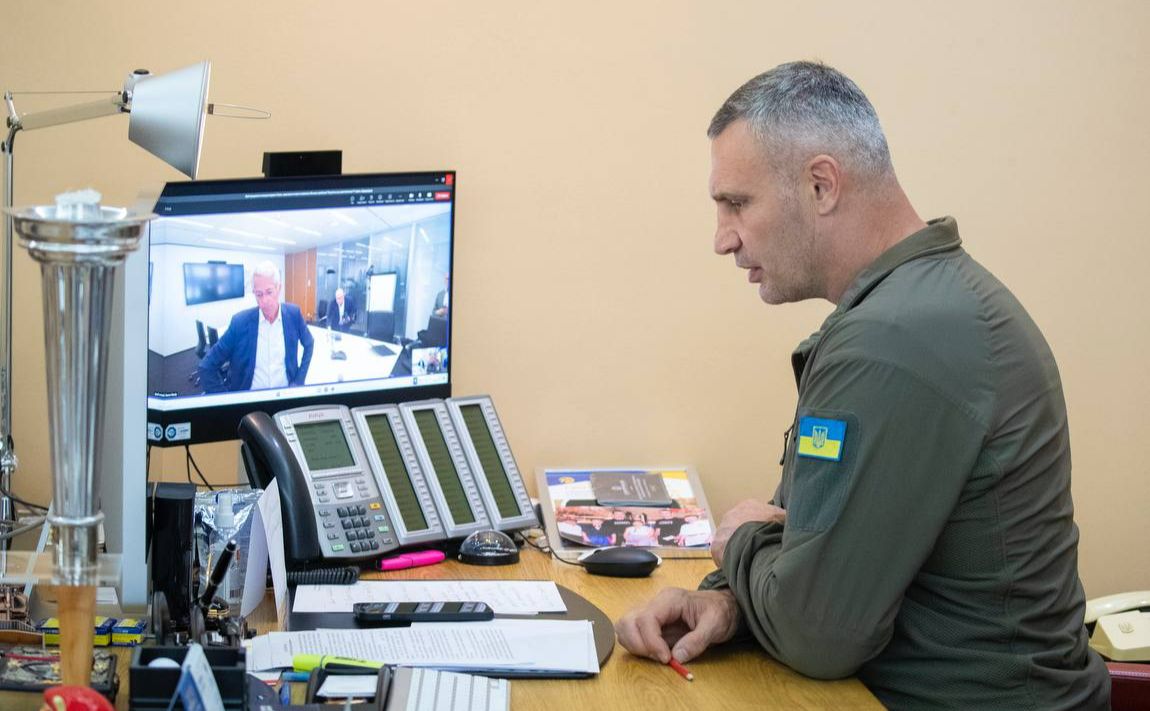 Віталій Кличко провів перемовини з Штефаном Шульте. Фото: телеграм-канал Віталія Кличка