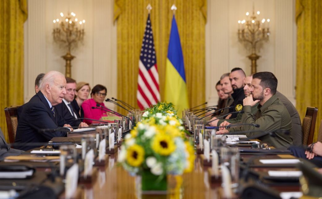 Зустріч Президента України та Президента США з урядовцями у Вашингтоні. Фото: ОП