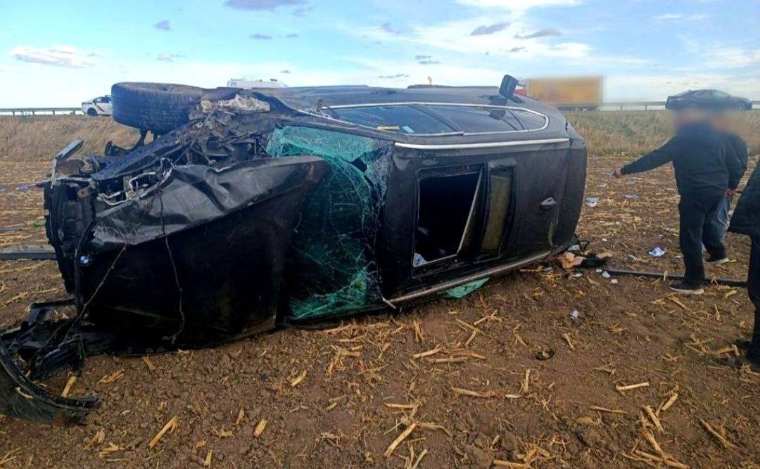 Автівка у кюветі. Фото: Поліція Київщини