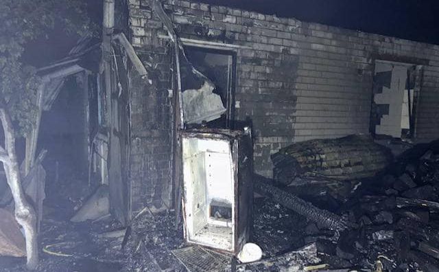 Будинок вигорів вщент. Фото: поліція Київщини