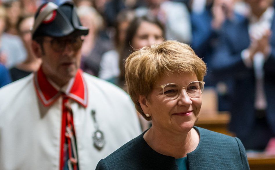 Новообрана президентка Швейцарії Віола Амгерд Фото: FABRICE COFFRINI/AFP via Getty Images