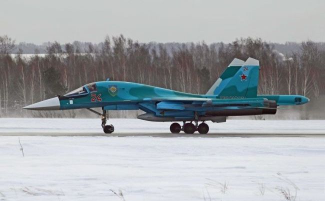 У росії згорів бомбардувальник Су-34. Ілюстративне фото: з відкритих джерел